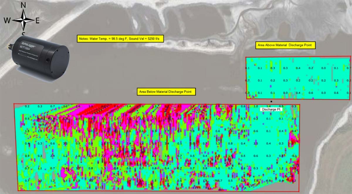Seafloor Mapping Sediment Thickness Using Dual Frequency Single Beam Sonar